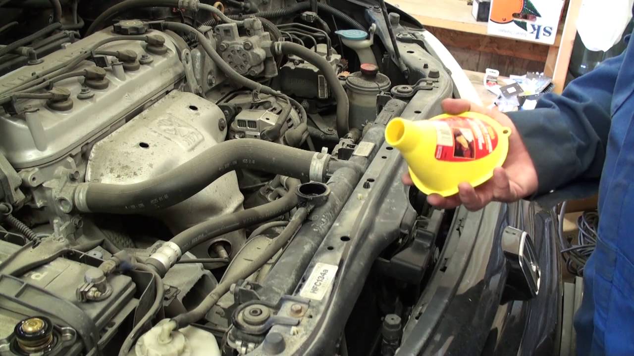 DIY 1998 - 2002 Honda Accord Coolant Change - Drain and Fill