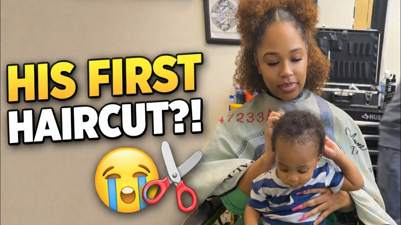 Taking my son to get his FIRST haircut today…