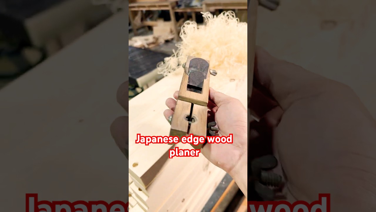 Chamfer edges in an instant with these Japanese edge trimmers - Hand tools only -Taku  #woodworking