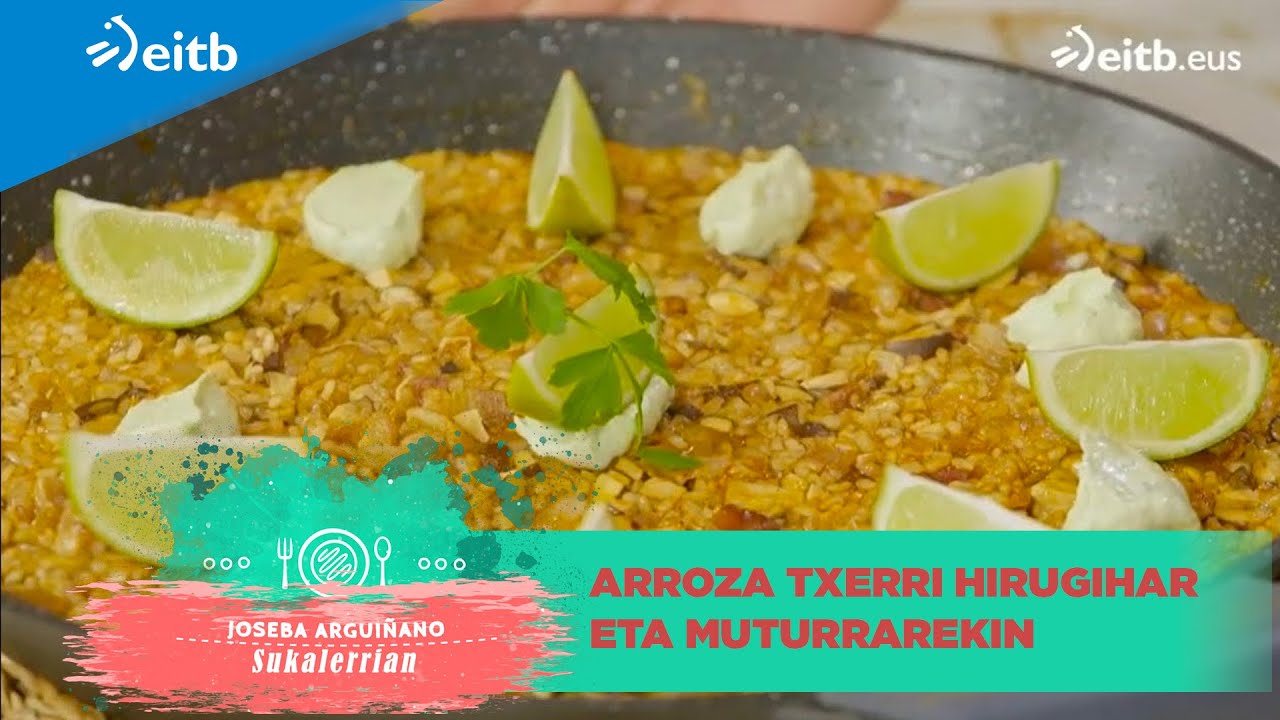 JOSEBA ARGUIÑANO SUKALERRIAN: Arroza txerri hirugihar eta muturrarekin