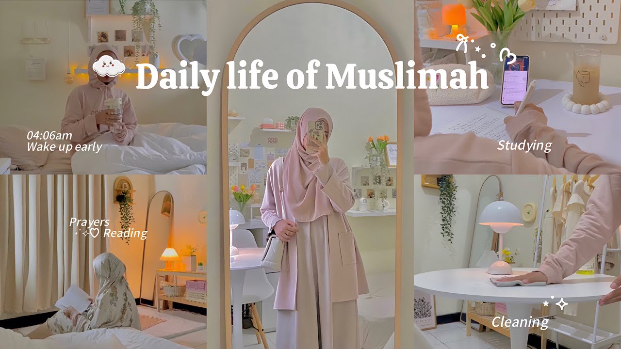 Muslimah vlog🌷 | ежедневные молитвы, учеба, глубокая уборка, мир, уход за собой |