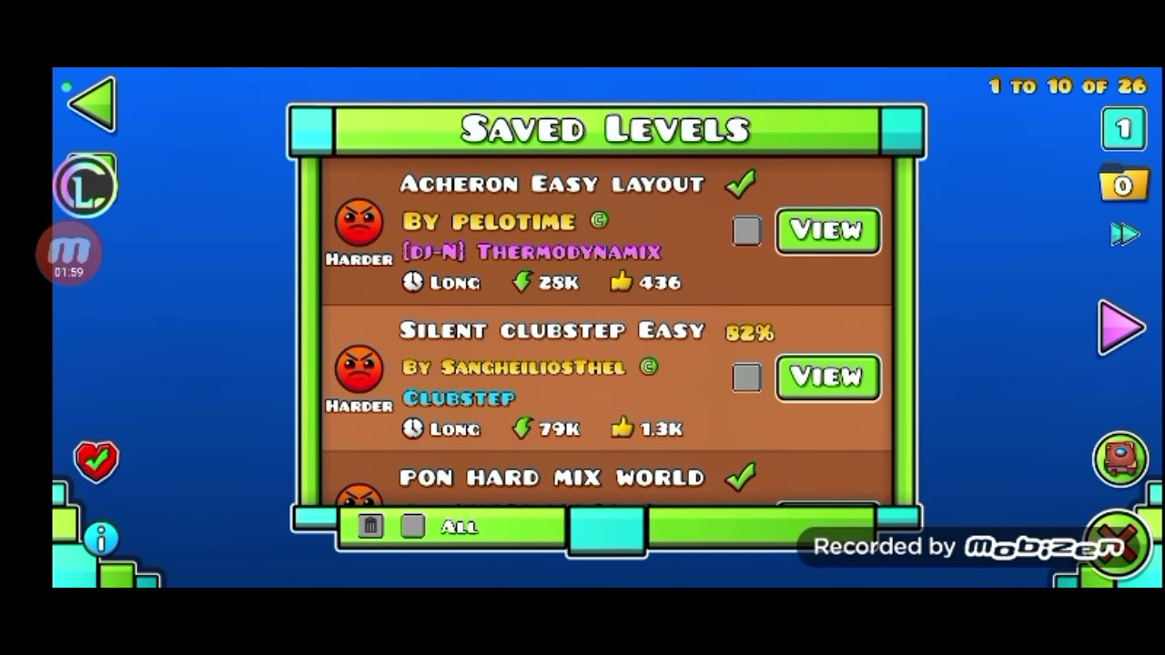 2 часть по прохождению уровня Acheron easy layout GG100% GD