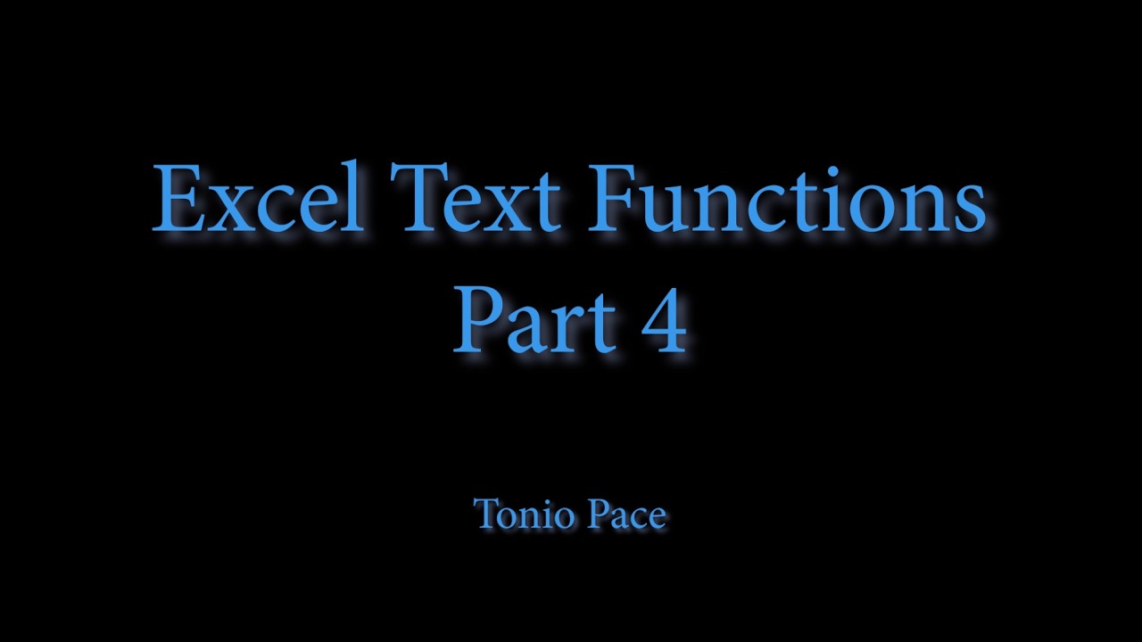 E2 4 ExcelTextFunctions