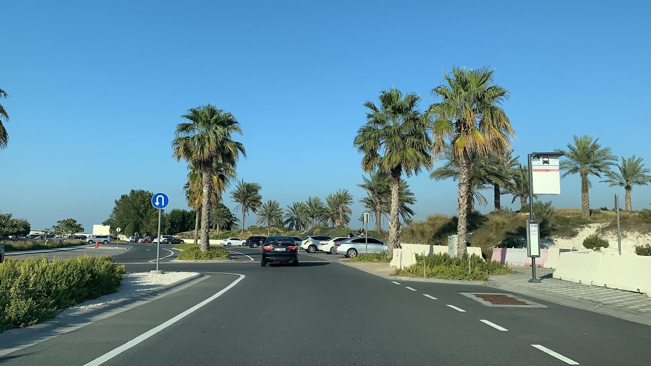 An evening driving to Saadiyat Island, #Abudhabi | EP: 01 جزيرة السعديات #UAE | #4K Quality