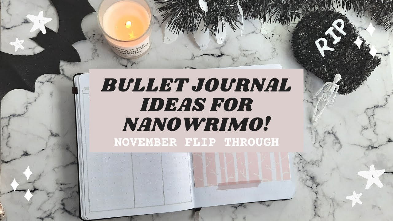 Bullet Journal Ideas for Nanowrimo! | Writer's Bujo Set-Up Nov 2020