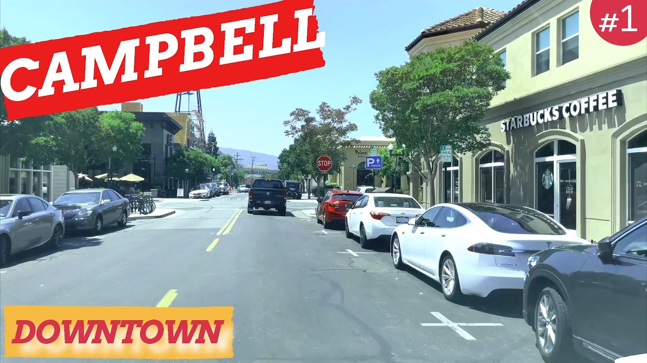 Driving Downtown - Campbell California - USA
