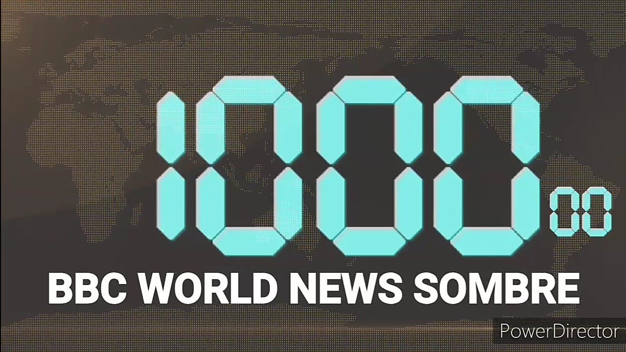 1,000 Seconds (16:40 Minutes) Countdown Blue Digital Stopwatch - Remix BBC World News Sombre Version