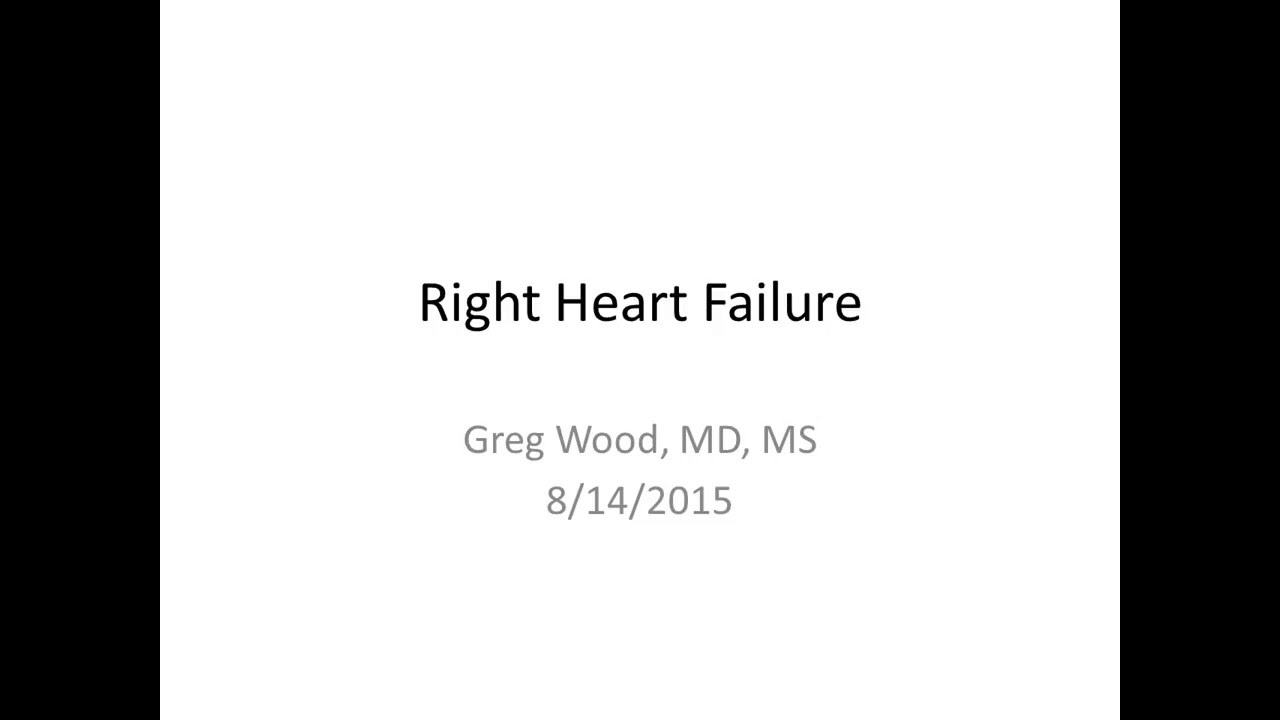 Right Heart Failure