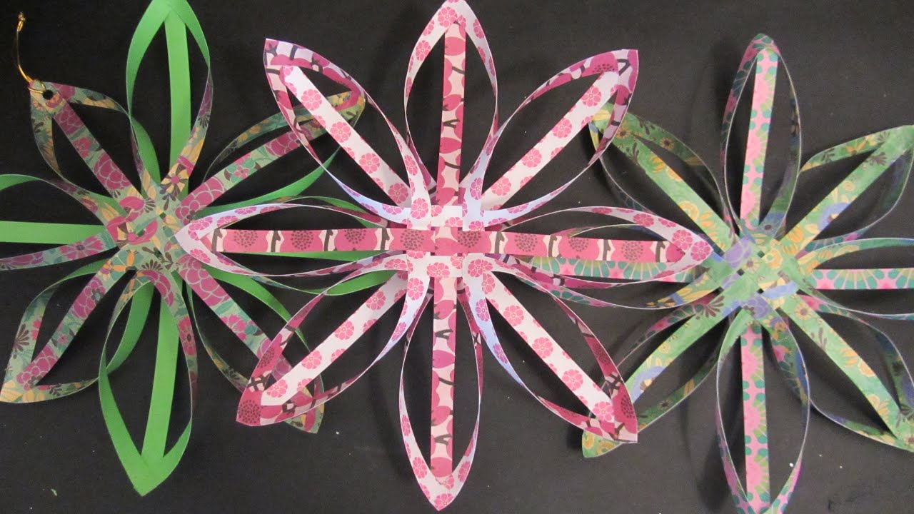 DIY Estrella Snowflake de papel de Navidad