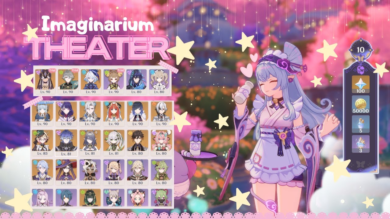 6.1 Imaginarium Theater 🎧ྀི♪⋆.✮ Lunar Mode˖ ᡣ𐭩 ⊹ 🐇࣪ ౨ৎ˚ | Cozy Genshin gameplay