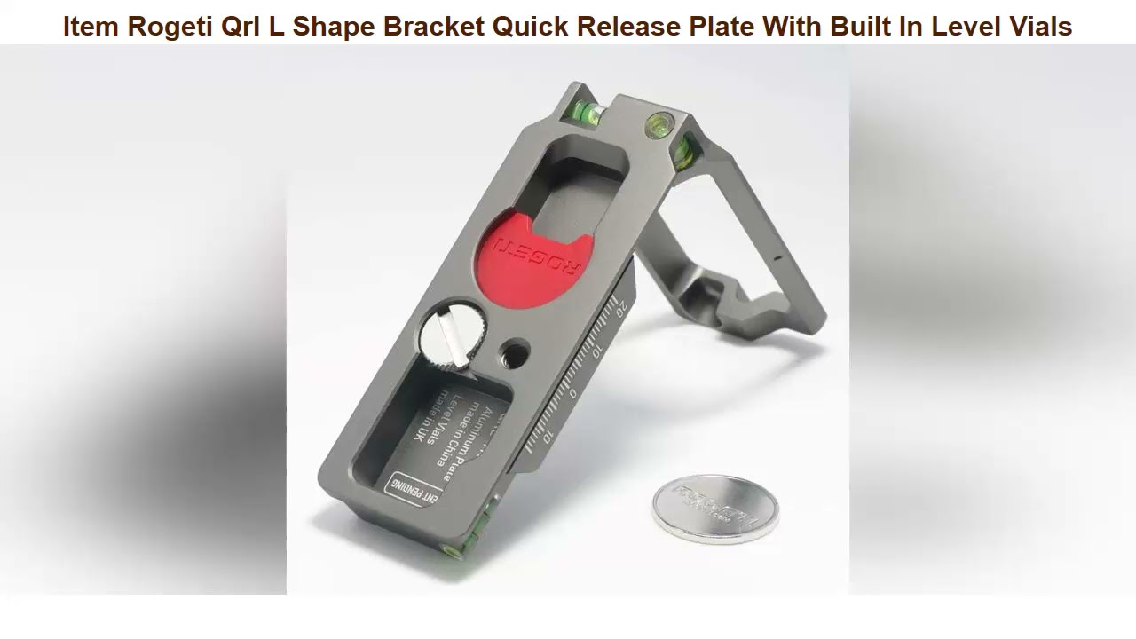Rogeti Qrl L Shape Bracket Quick Release Plate With Built In Level Vials For Sony A7riv A9ii A7r4 &Alpha;
