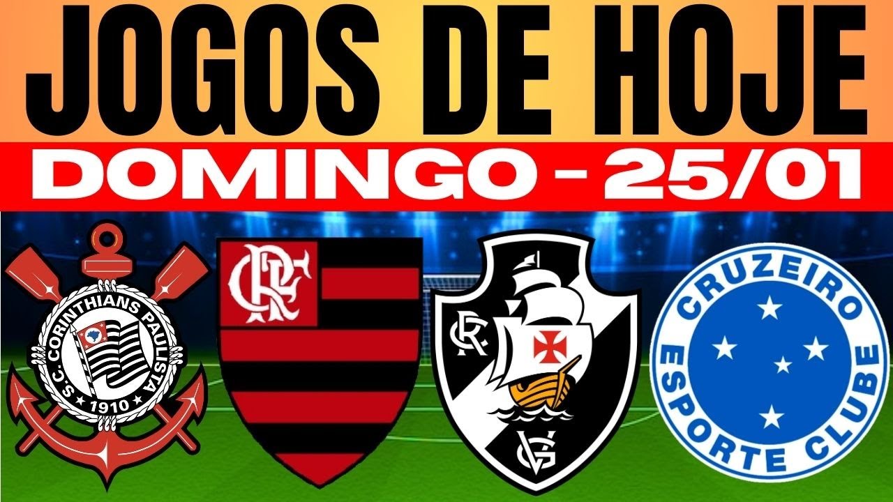 💥IMPERDÍVEL!!! CONFIRA AQUI OS CAMPEONATOS ESTADUAIS NOS JOGOS DE HOJE DOMINGO 25/01/2026