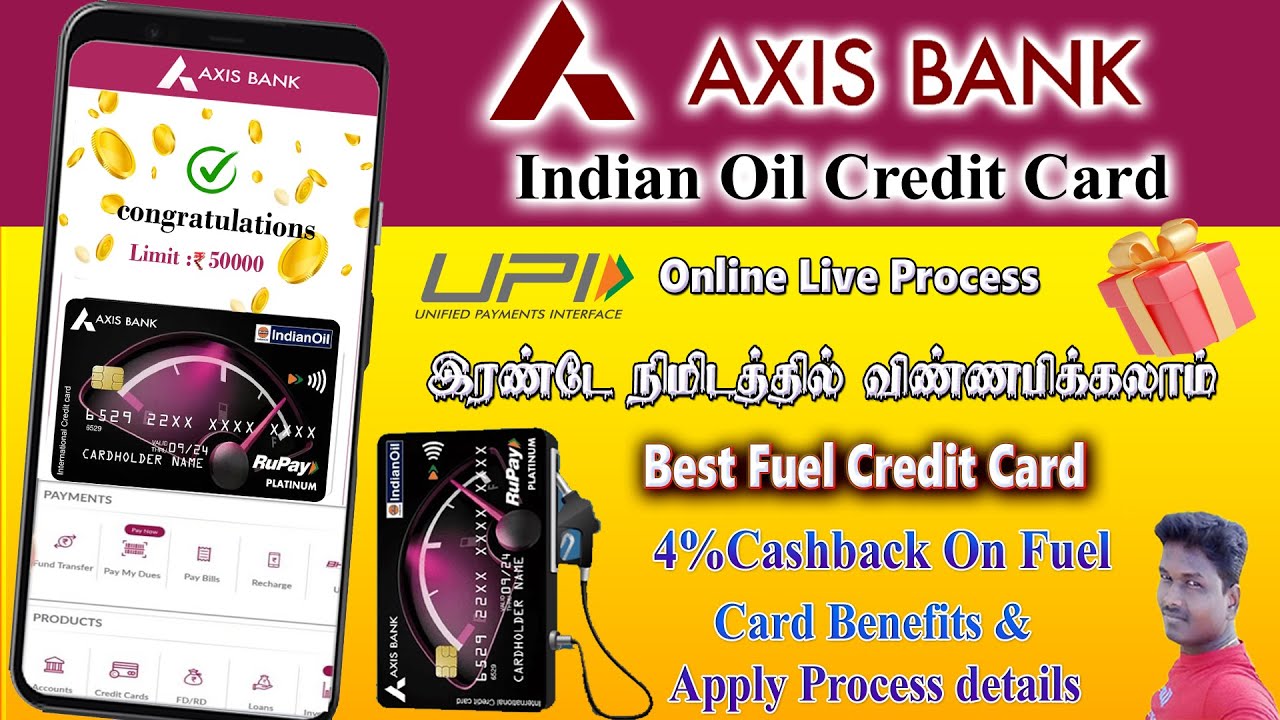Axis Bank Indian Oil Credit Card Apply with Benefits full details in Tamil@Tech and Technics