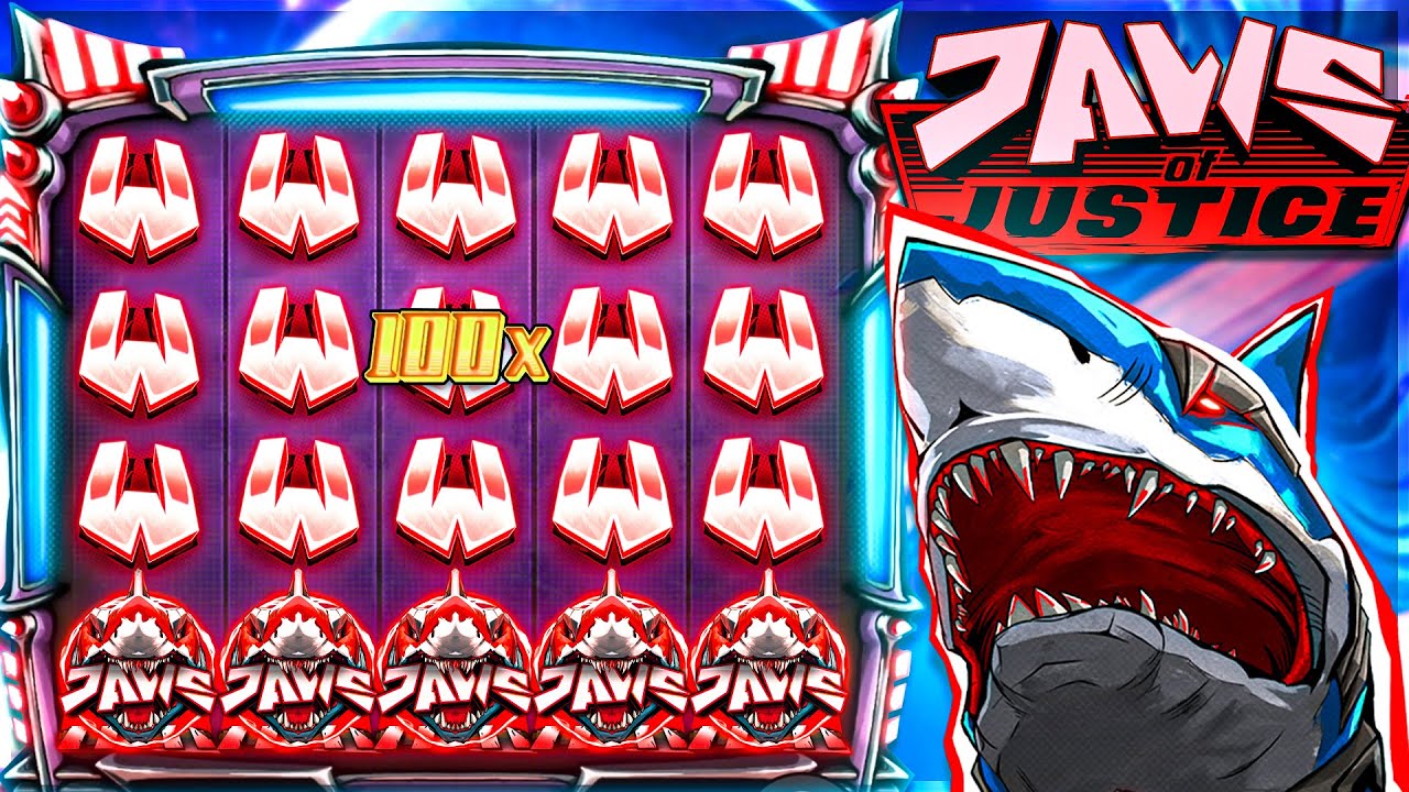 RARE 5 JAWS FULLSCREEN On JAWS OF JUSTICE SLOT!!