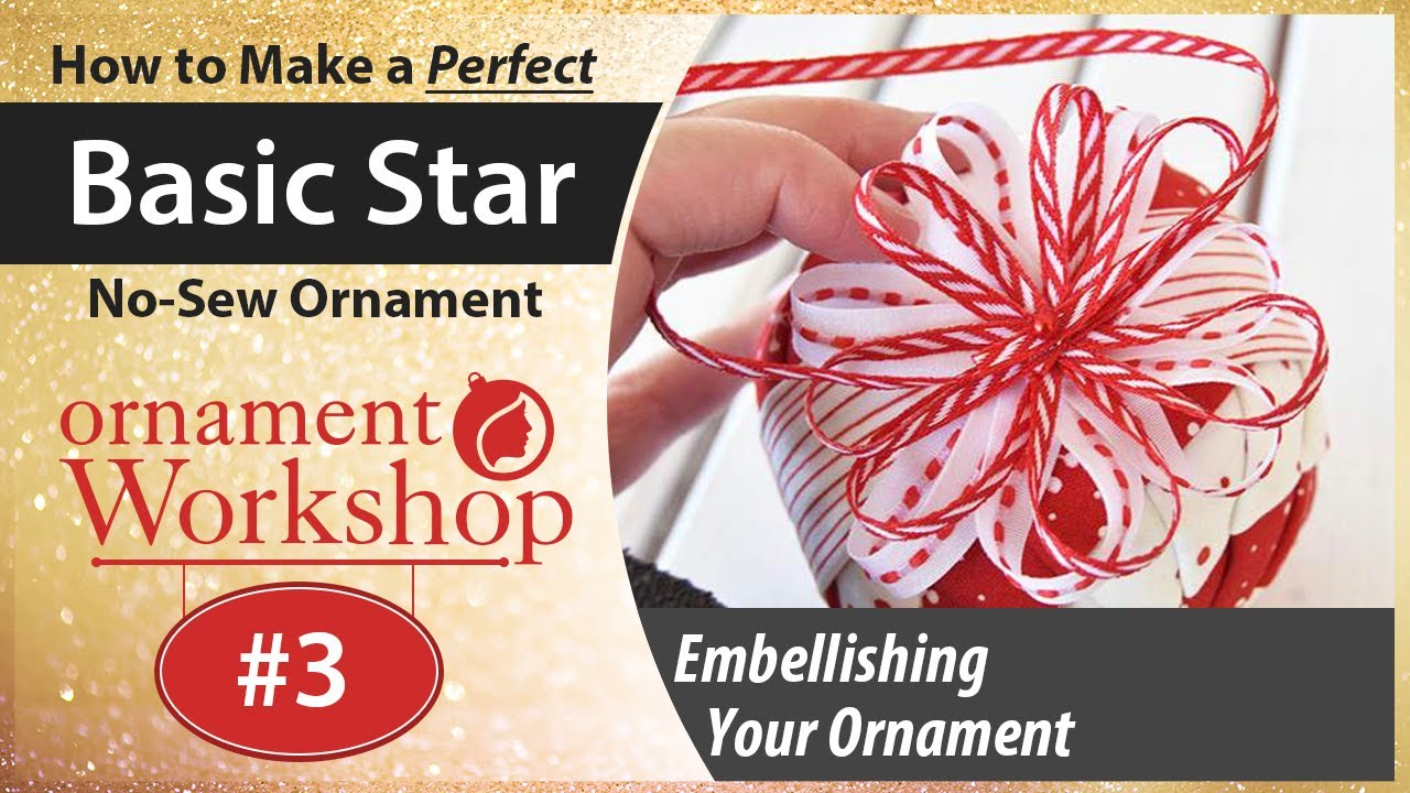 Make a PERFECT No-Sew Quilted Ornament - Part 3