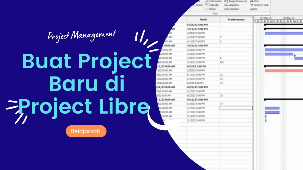 Project Libre New Project/ Membuat Project Baru di Project Libre