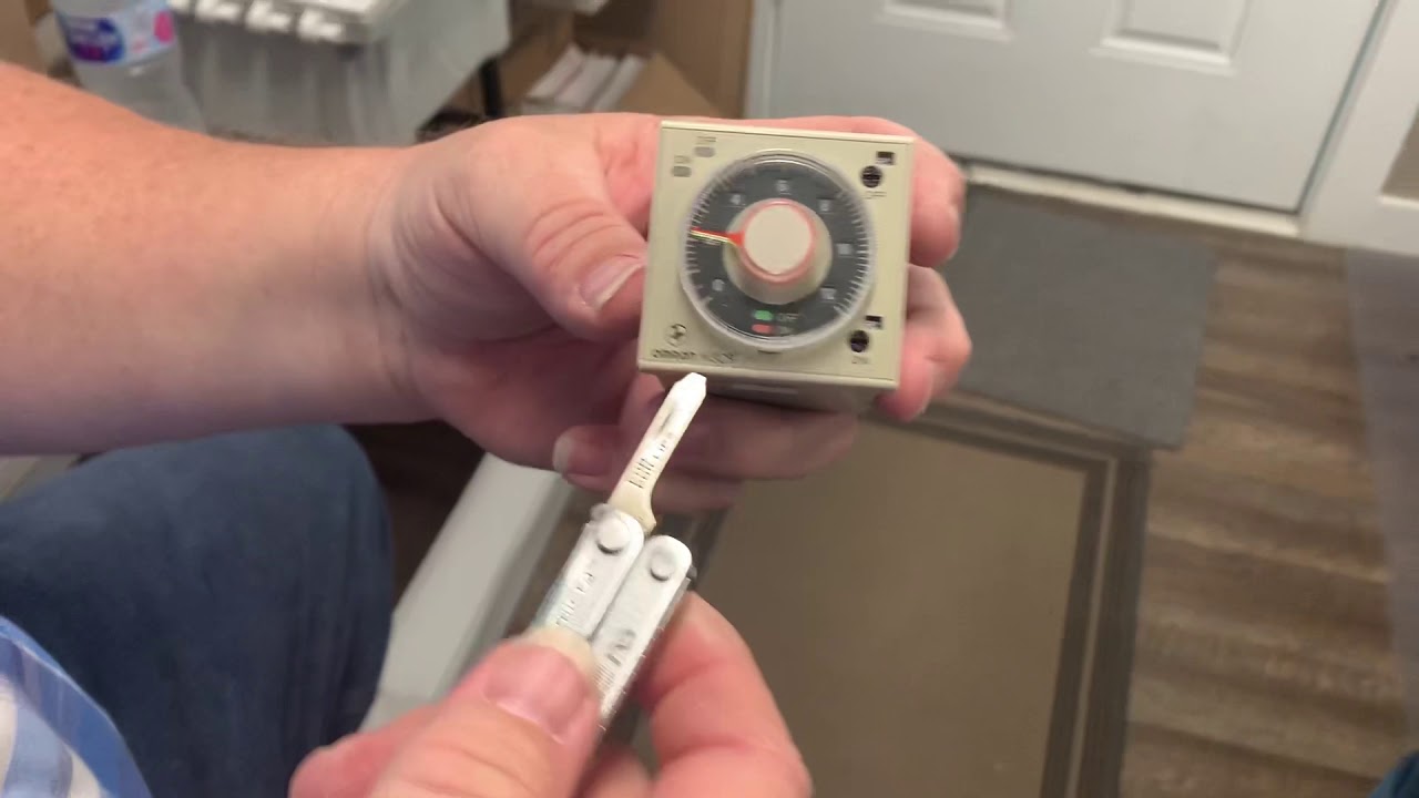 How to set a septic dosing timer.