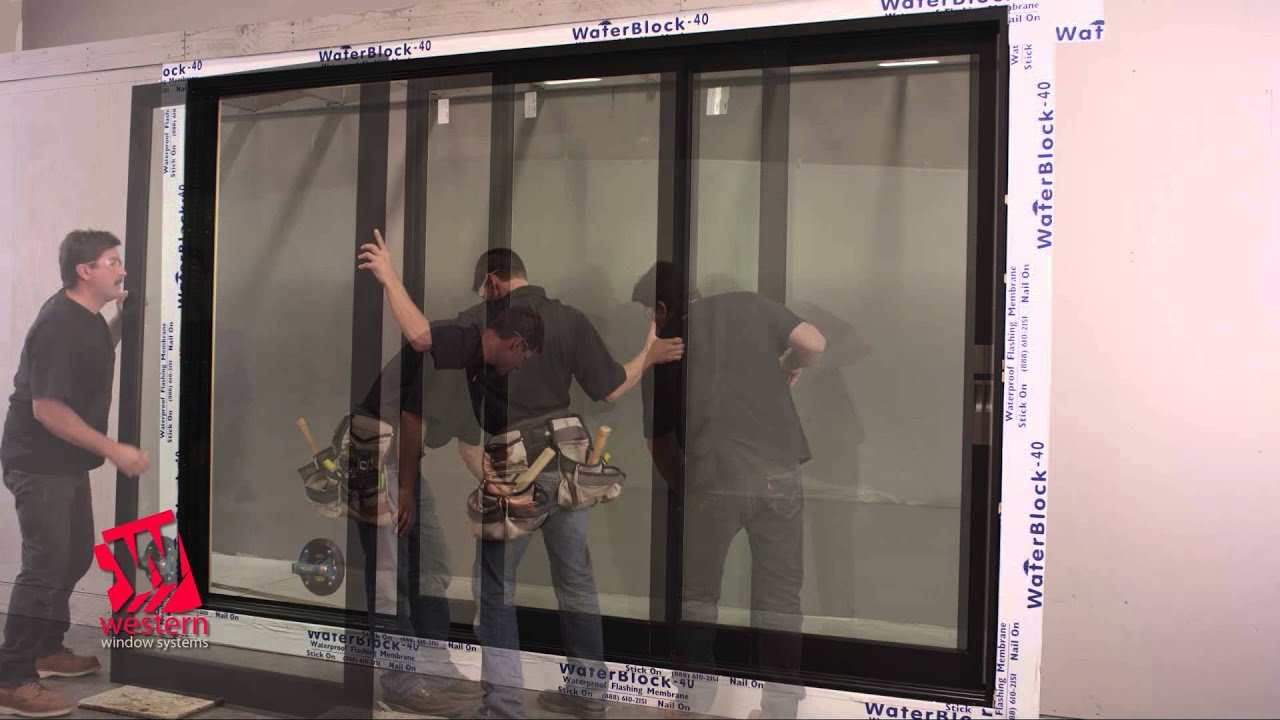 Western 2600 Series Wood Aluminum Clad Multi Slide Door Installation