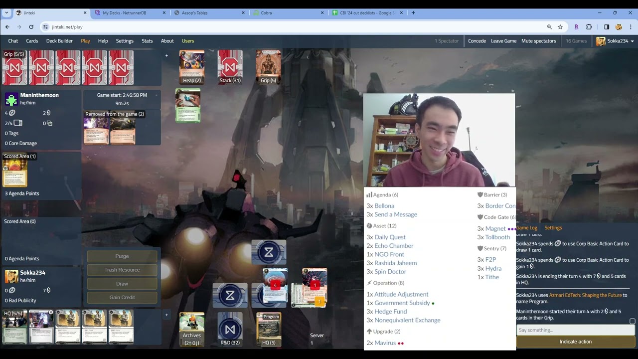 Top 8 Cut R2 vs Loup (CBI 2024) || Netrunner
