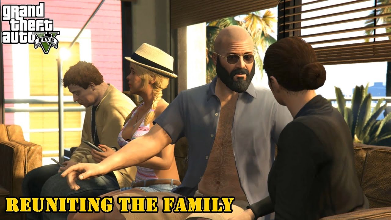 Grand Theft Auto V - Reuniting the Family (All Conversations & Possibilities) (Gold Medal)