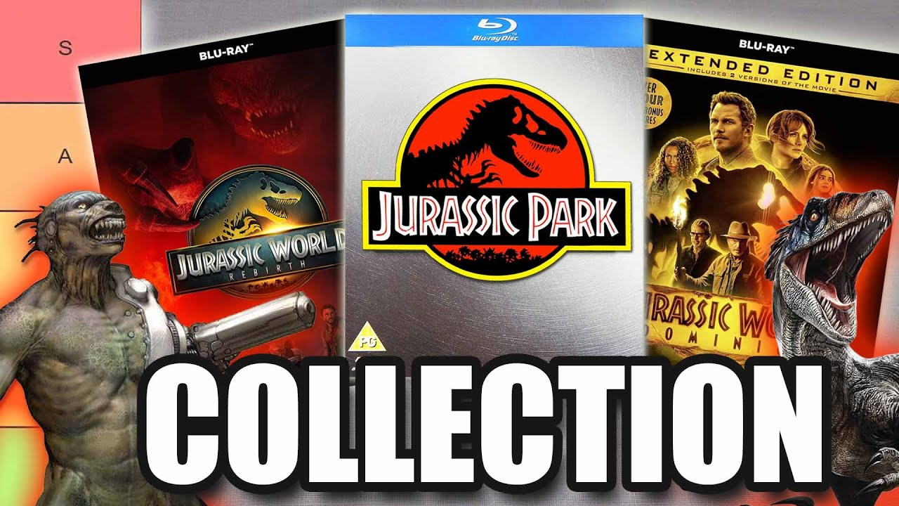 Коллекция Blu-ray фильмов «Парк Юрского периода» и список категорий