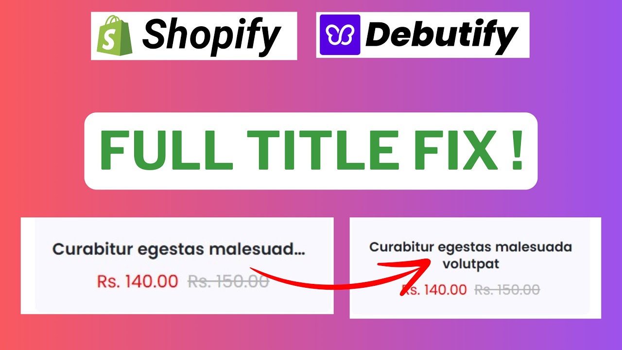Show Full Product Title on Shopify Debutify Theme Collection Page (Quick & Easy Tutorial!)