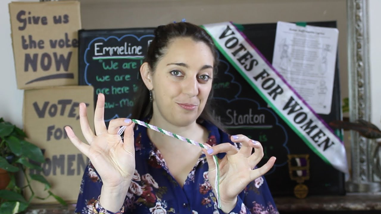 Make A Suffragette Friendship Bracelet - Stories of Inspirational Women: Episode 6