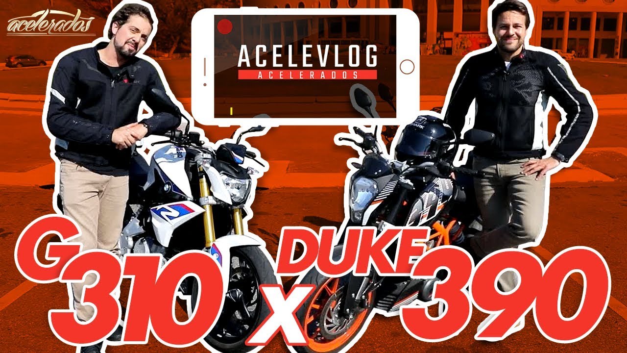 BMW G 310 R OU KTM DUKE 390? COM CASSIO CORTES E GERSON CAMPOS - ACELEVLOG #10
