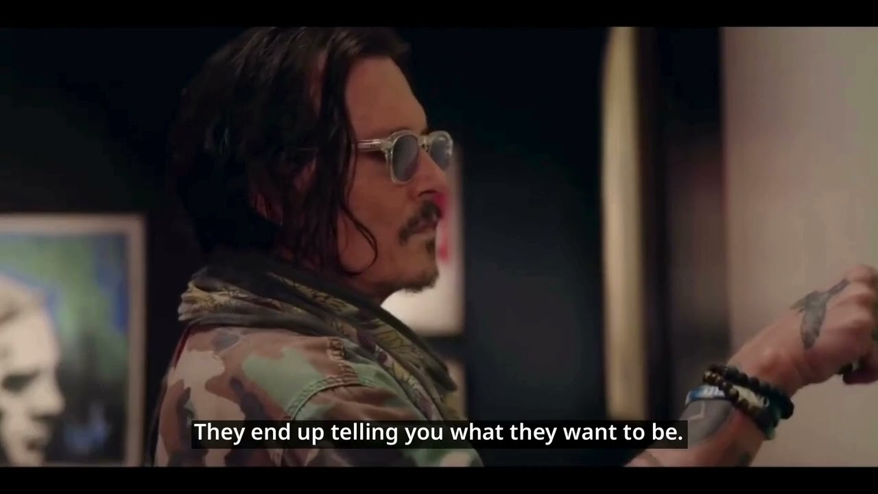 Johnny Depp talks about creating his art