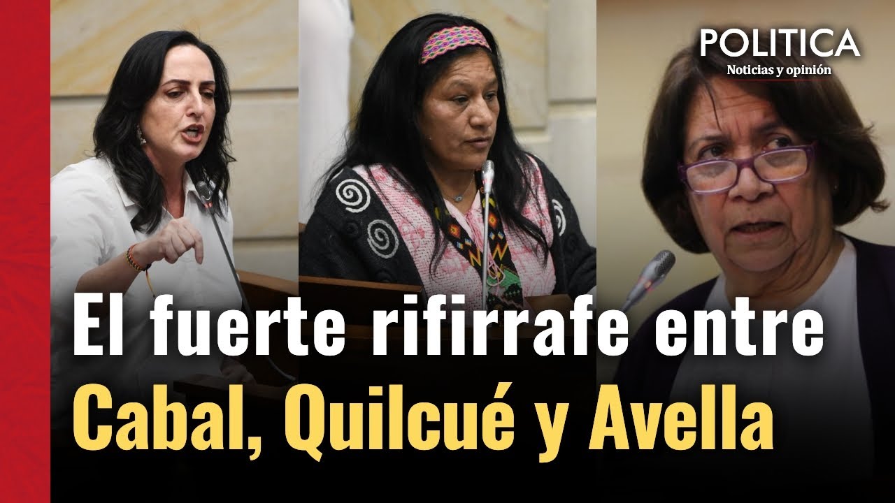 EL CANDENTE  DEBATE entre las senadoras María Fernanda Cabal, Aida Quilcué y Aida Avella
