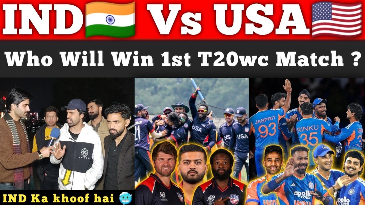 IND🇮🇳 vs USA🇺🇸 1st T20Wc Match ,Who Will Win ? | IND is ready to Win T20wc Trophy | Pak Reactions 