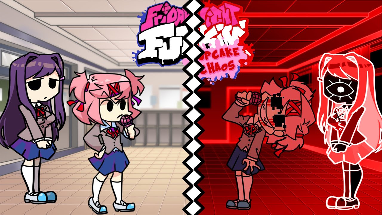 Friday Night Funkin': Cupcake Chaos (VS Natsuki) Full Weeks (Hard) (DDLC) (Horror Mod)