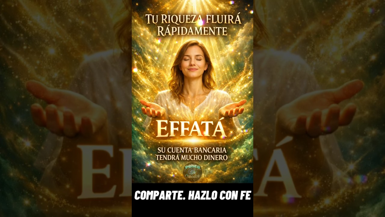 EFFAT&Aacute; Hoy declaro que el dinero me llega de m&uacute;ltiples fuentes #effata #abundancia #prosperidad