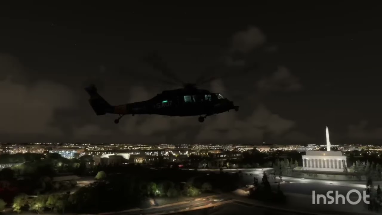 Potomac river mid air collision - crash animation 