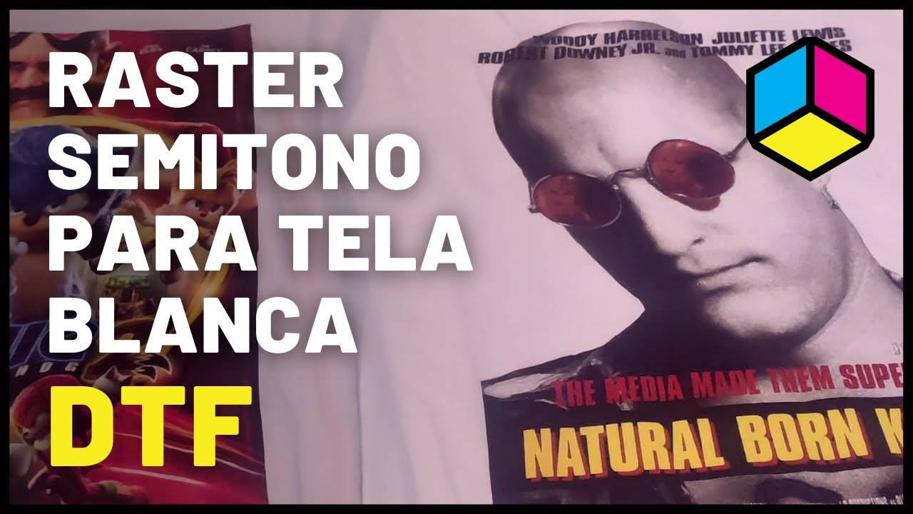 ⚪ DTF - Raster Semitono en Tela Blanca - Como eliminar el blanco