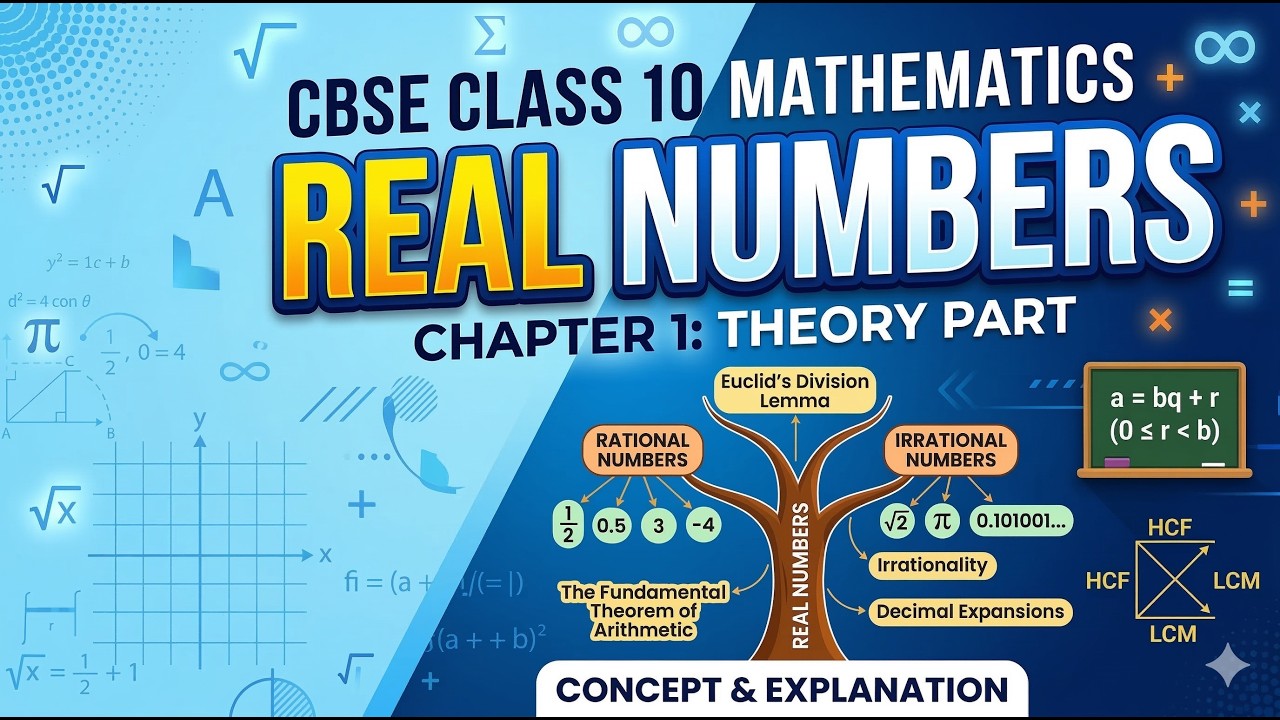 Complete Theory: Real Numbers | Class 10 Maths Chapter 1 | NCERT