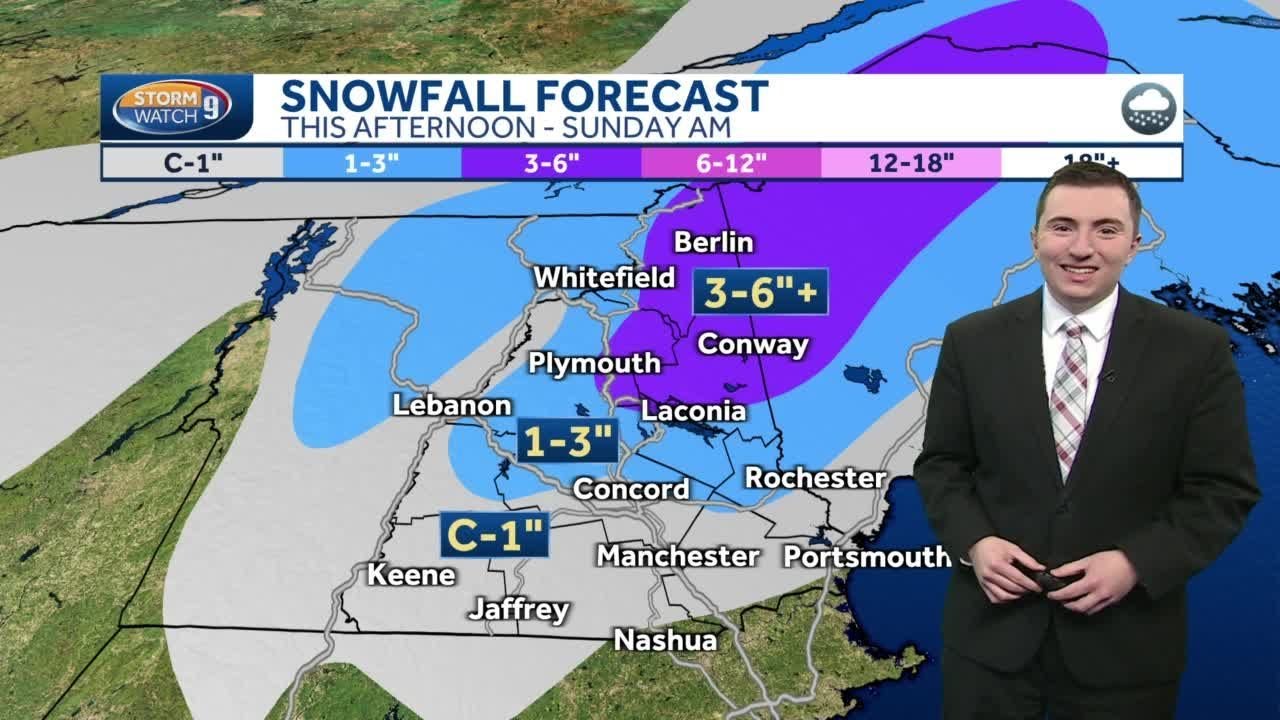 New Hampshire snowfall forecast: Closer look at what communities could see from latest storm