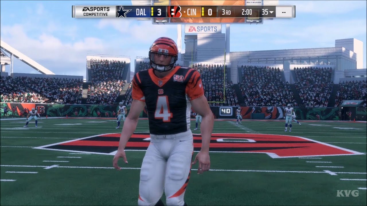 Madden NFL 18 - Cincinnati Bengals vs Dallas Cowboys - Gameplay (HD) [1080p60FPS]