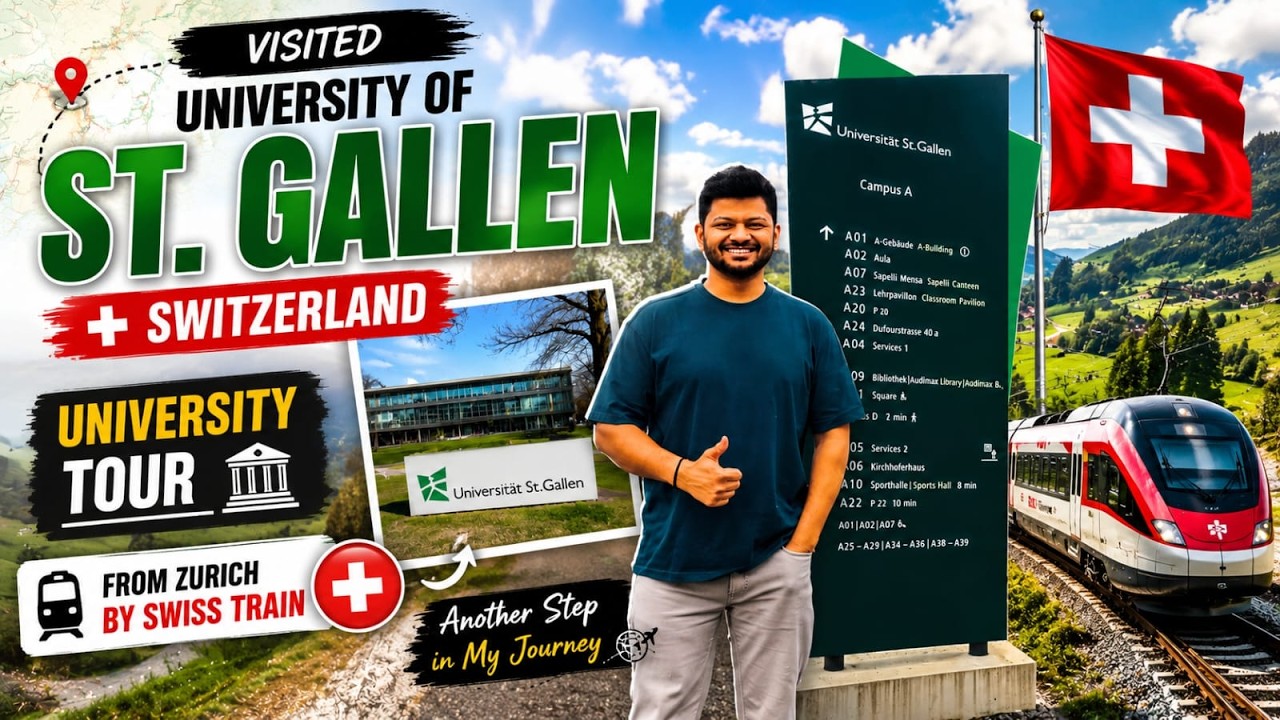 Visiting the University of St. Gallen | Zurich to St. Gallen by Swiss Train