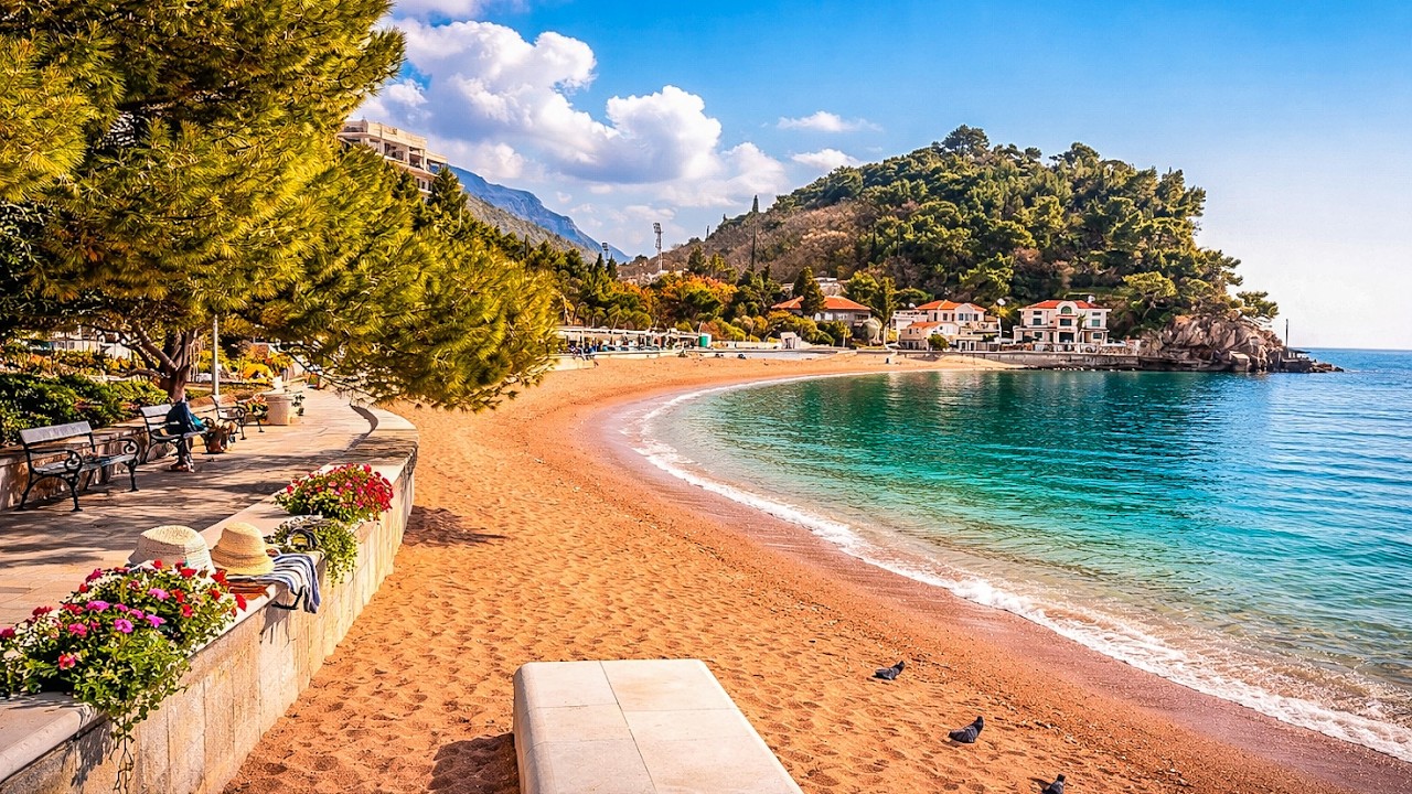 PETROVAC Montenegro 🇲🇪 | Beautiful Adriatic Coastal Walk | 4K
