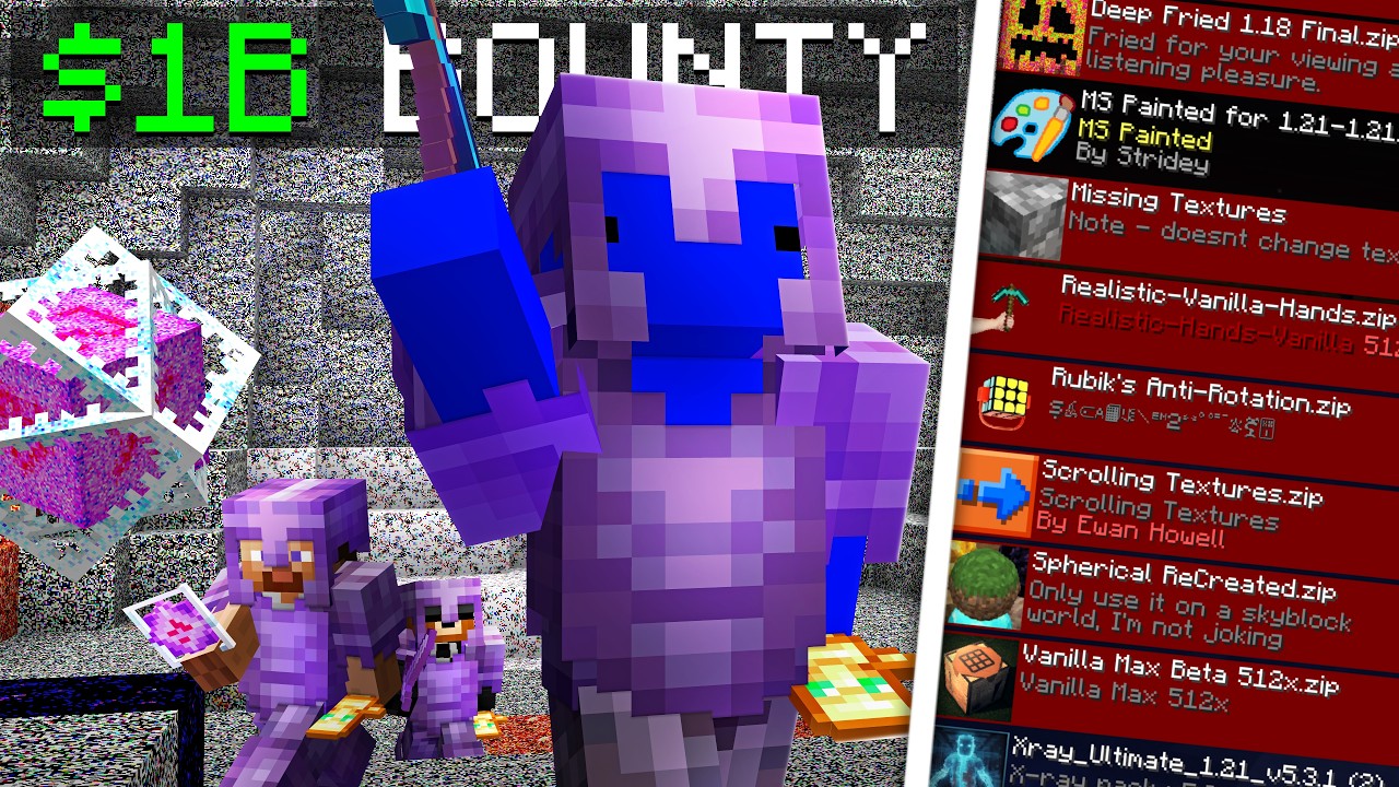 I Survived A $1B Bounty With CURSED Texture Packs