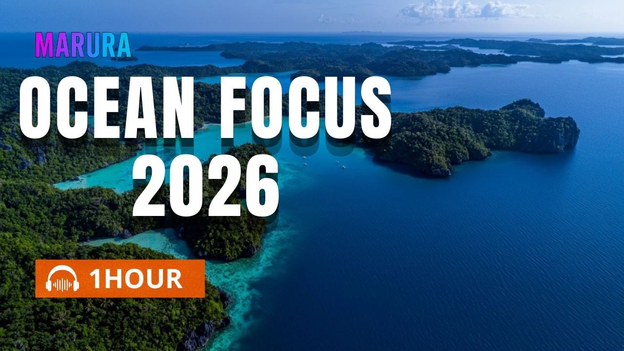Ocean Focus 2026 — Deep Chill House 1 Hour 4K | Study & Work Music