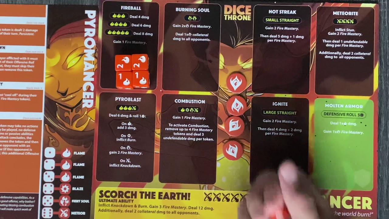 Dice Throne Talk #8 Pyromancer