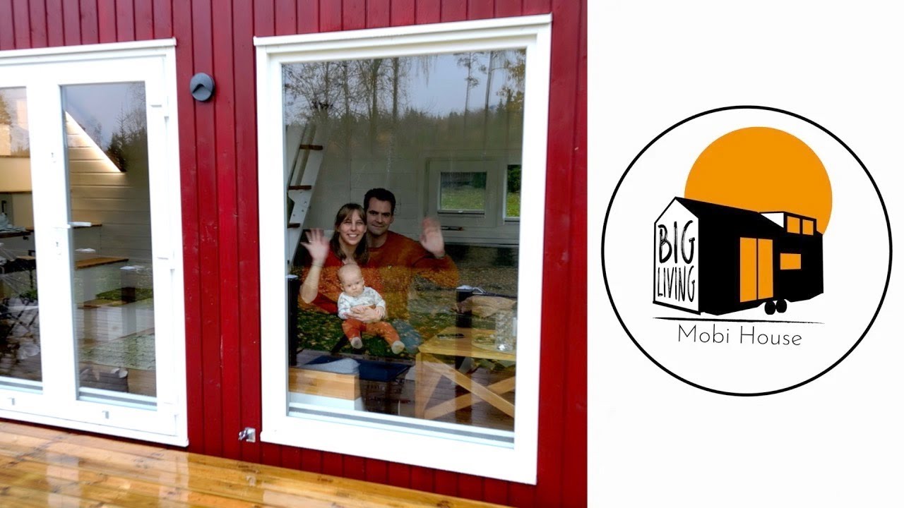 Swedish tiny house! A house for a family with a child - Mobi House Big Living 2.8