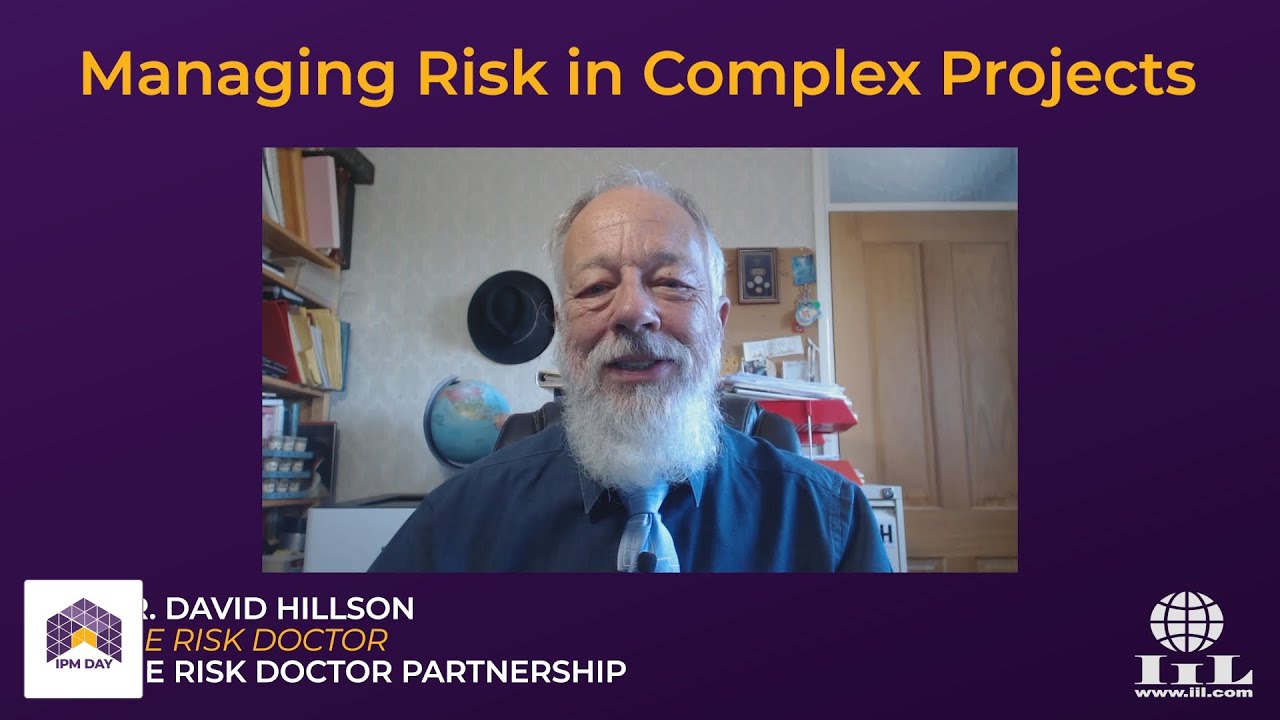 Meet Dr. David Hillson! #IPMDay2023 is streaming now!