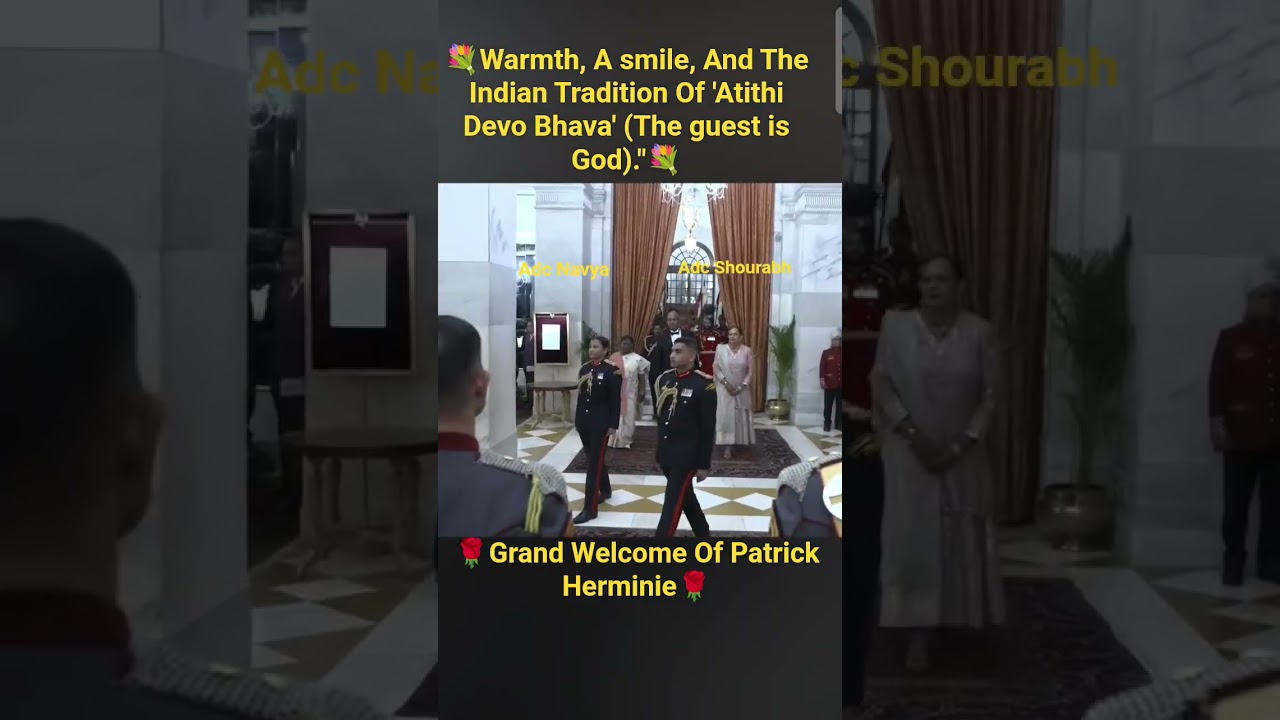 🇮🇳President Droupadi Murmu received Seychelles President Patrick Herminie✨#shorts #president #viral