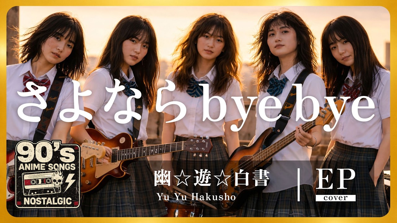 Yu Yu Hakusho ED [AI Cover] Sayonara Bye Bye (Matsuko Mawatari) | Girls Band Alternative Rock