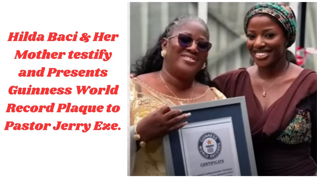 NSPPD TESTIMONY || Hilda Baci & Mum Testify and Presents Guinness Record Plaque to Pastor Jerry Eze.