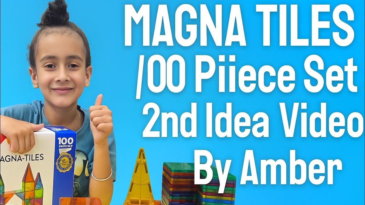 MAGNA TILES l Rocket 🚀 Building l 2nd Idea Video l 100 Piece Set l Amber