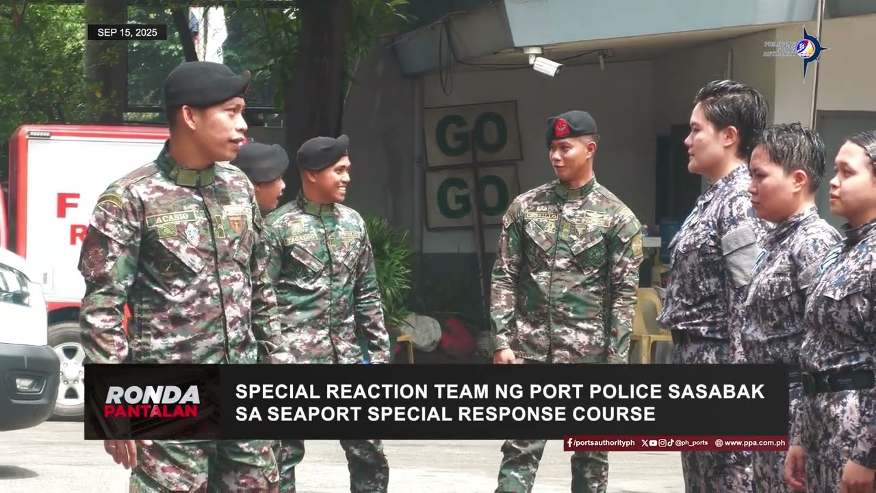 SPECIAL REACTION TEAM NG PORT POLICE, SASABAK SA SEAPORT SPECIAL RESPONSE COURSE